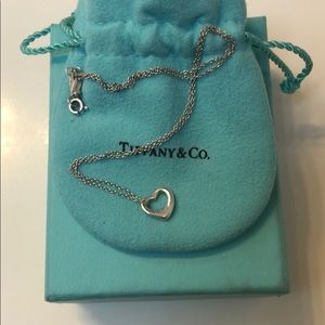Tiffany & CO. Open Heart Pendant 16IN
